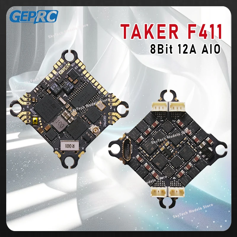 GEPRC TAKER F411 8Bit 12A AIO 42688-P Giroscopio per cicalino e funzione luce LED FAI DA TE RC FPV Quadcopter Accessori di ricambio Parti