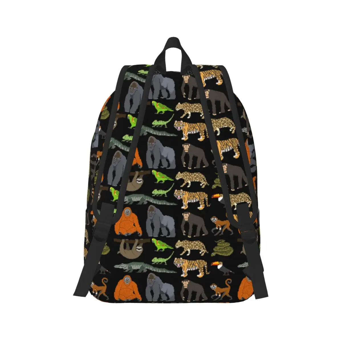 Rainforest Animals - The Kids' Picture Show Backpack Student Boys Girls BookBag Kids School Bag Laptop Shoulder Bags