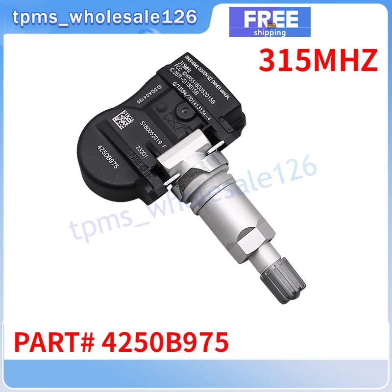 4250B975 Car Tire Pressure Monitoring System Sensor For 2013 2014 2015 2016 2017 Mitsubishi Mirage Lancer Outlander 315MHZ TPMS