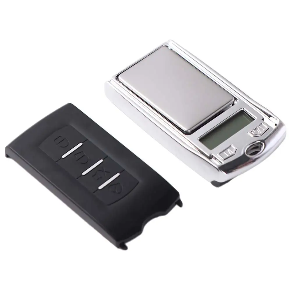 Car Key Shape Electronic Scale Gram Balance Pocket Weighing Apparatus with LCD Display 200g Mini Palm Scale Household