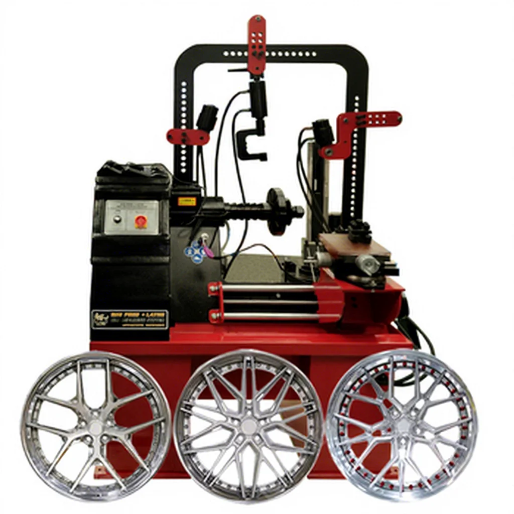 Three Cylinders Alloy Rim Straighten Machine Automatic Rim Straightening Machine with Crane Rim Repair Machine