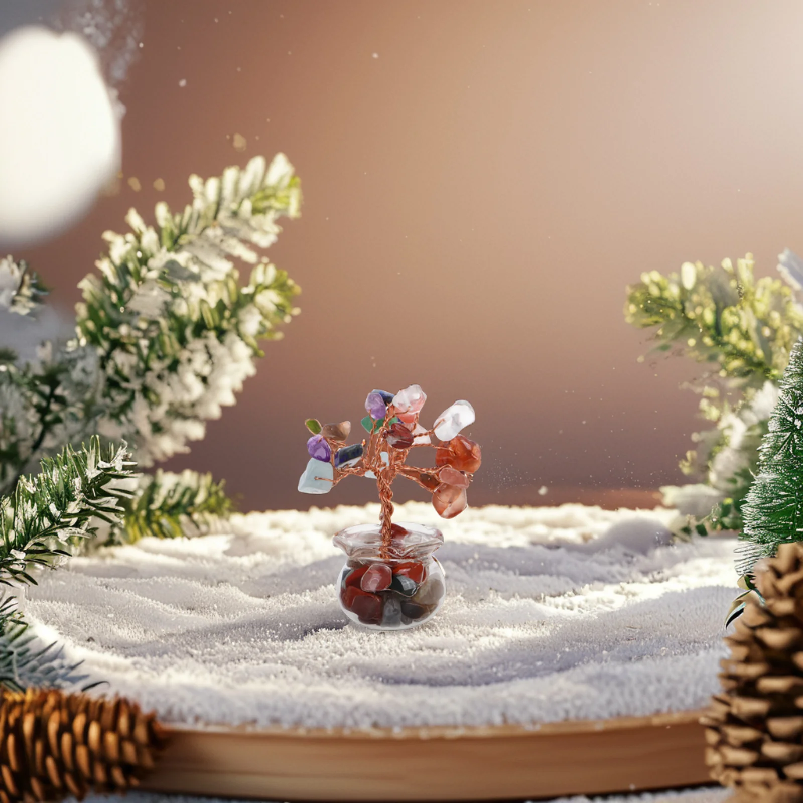 

Crystal Desk Money Tree Feng Shui Wealth Tree Home Office Decoration Lucky Charm Gift Feng Shui Plants Office Decor for Women