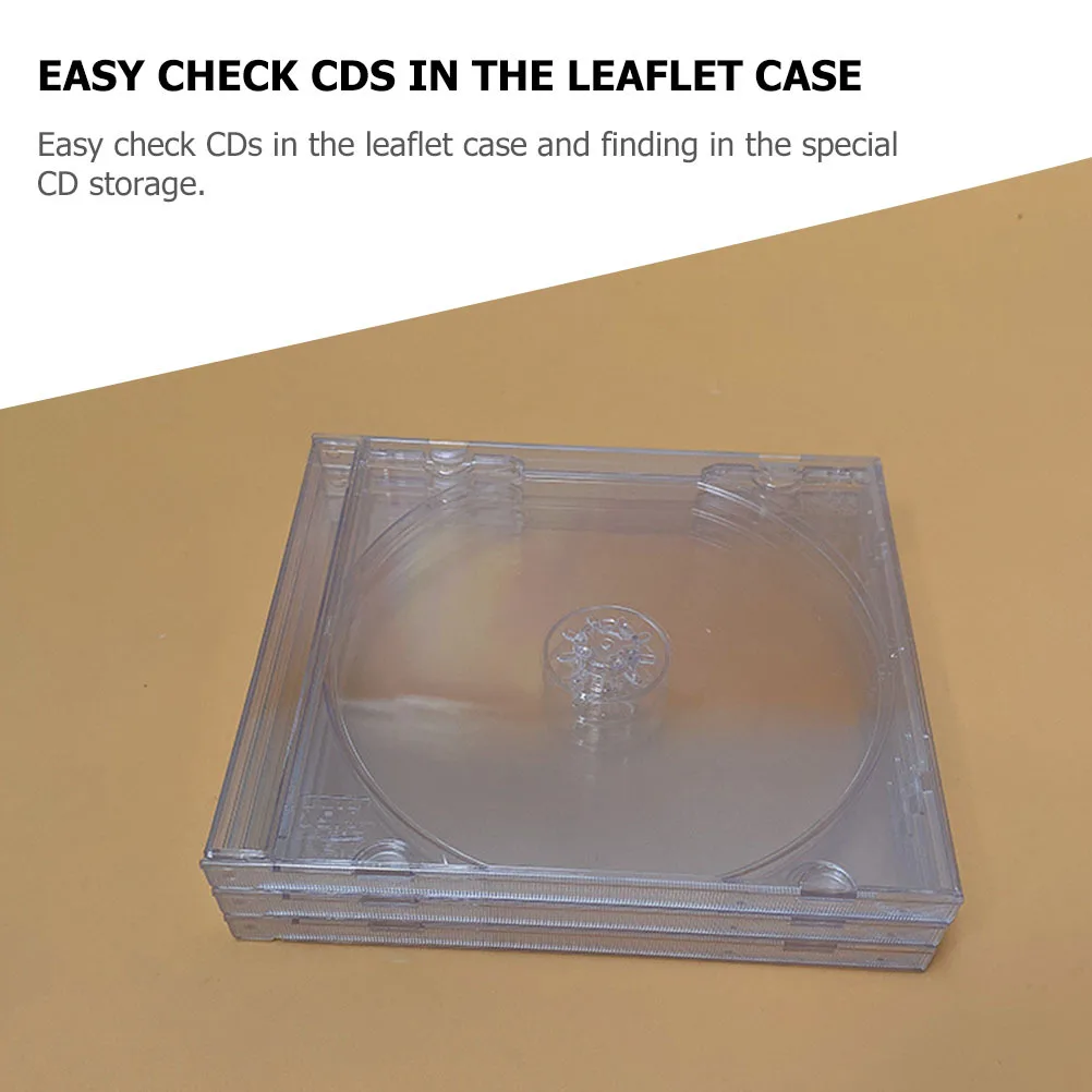 

10 Pcs Wallet CD Case Travel Portable Cases Plastic Clear Storage Transparent DVD Holders