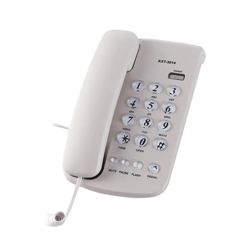 Corded Phones Landline Home Phone Landline Phones Big Button Landline Telephone for Office Hotel Home Bathroom