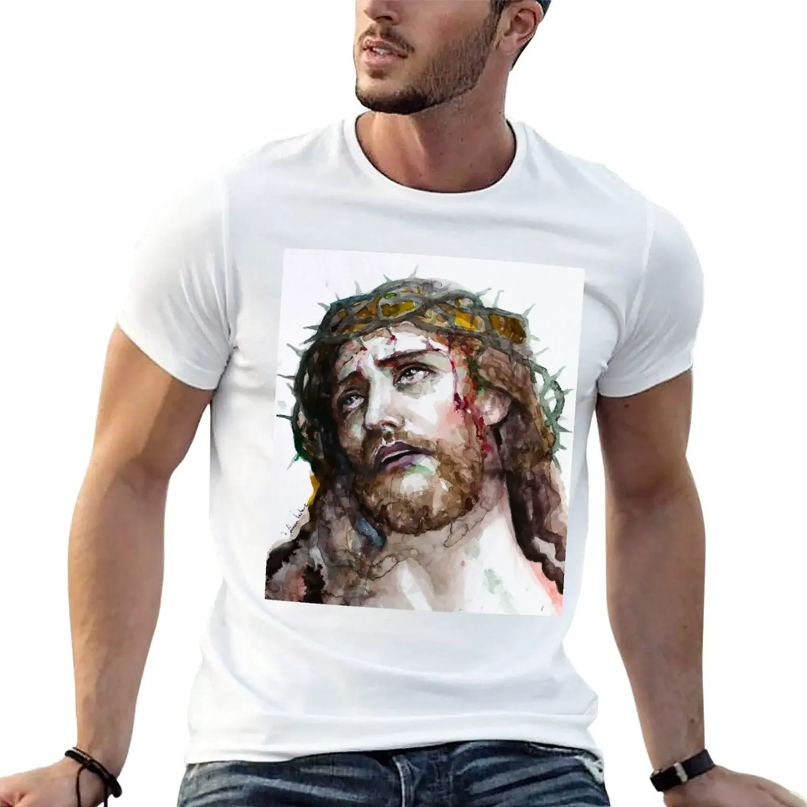 

Jesus 4 T-Shirt for a boy quick drying tops mens plain t shirts