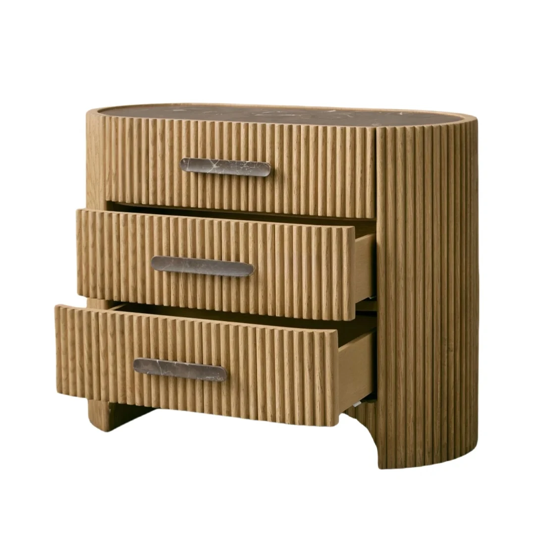 2024 new bedside table wooden bedside table oak bedside table set