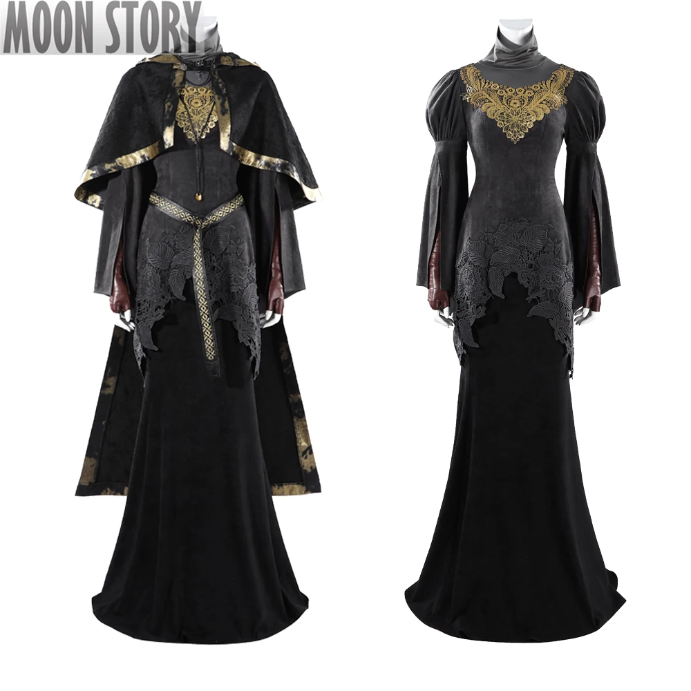 

Game Dark Souls 3 Fire Keeper cosplay costume Dress Halloween Carnival Disguise Dark grey cloak For Adult Women