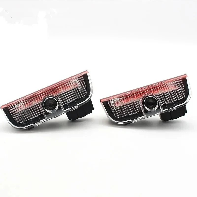 2X LED Car Door welcome Light puddle Warning Lamp tool Accessory For Skoda Superb B6 B8 3V 3T 2009-2023 2010-2015-2018-2020-2022