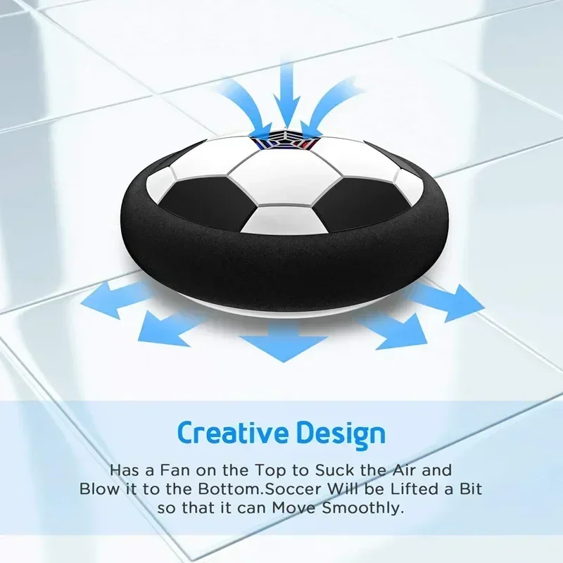 Hover Soccer Ball Toy for Children Electric Floating Football with LED Light Music Parent-child Outdoor Game Sport Toys for Kids