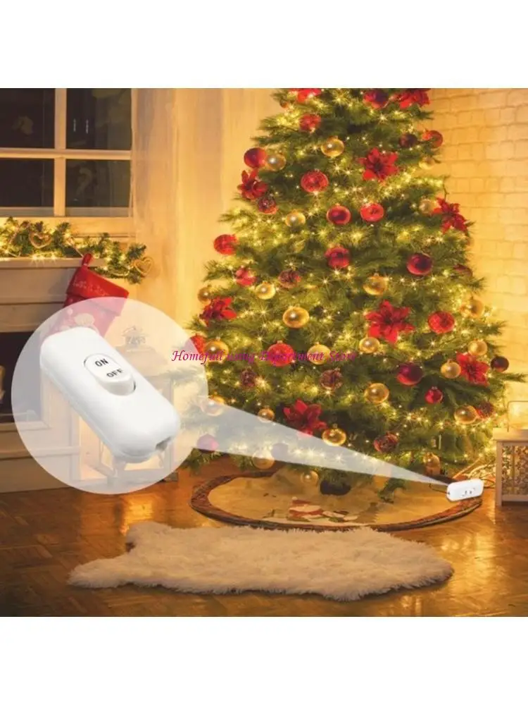 

2 упаковки практичных прочных пластиковых линейных выключателей 6А, 250 В, домашний аксессуар для легкого управления бытовым