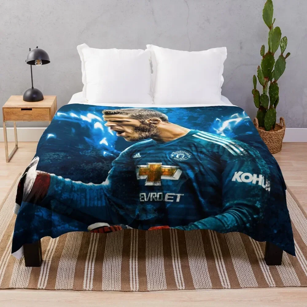 

David de Gea Throw Blanket Large funny gift For Baby Blankets