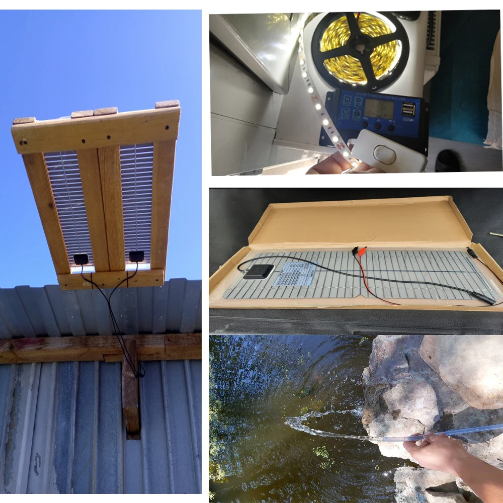 Solar Panel 10 Вт 12 В 5 в набор солнечных панелей Гибкая монокристаллическая батарея новая горячая распродажа продукт высокая эффективность заряда для дома/улицы/автомобиля Solar Panel 10 Watt