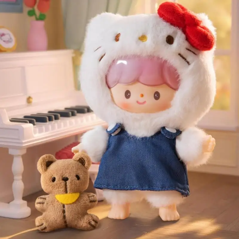 Zzoton × Sanrio ตัวละคร Love League Buddies Series ตุ๊กตาไวนิลกล่องตาบอด Kawaii น่ารักกระเป๋าจี้ตุ๊กตา Mystery กล่องของเล่นของขวัญ