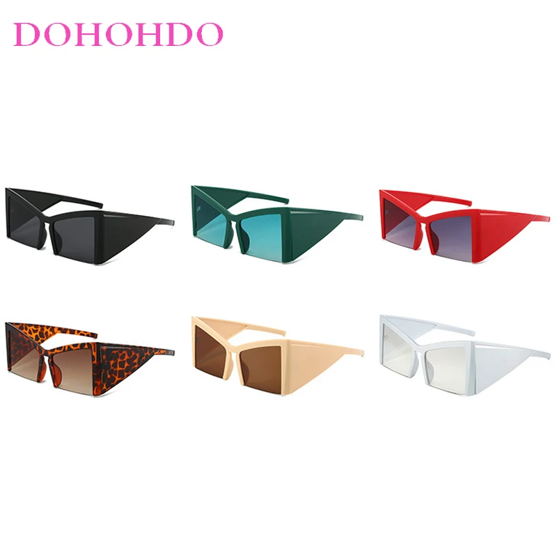 

Half Frame Cat Eye Sunglasses Women Men Classic Personality Designer Fashion Street Photography Funny Party Sun Glasses UV400