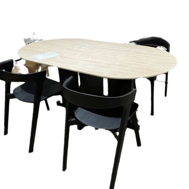 

Light luxury simple modern small apartment home high-end dining table