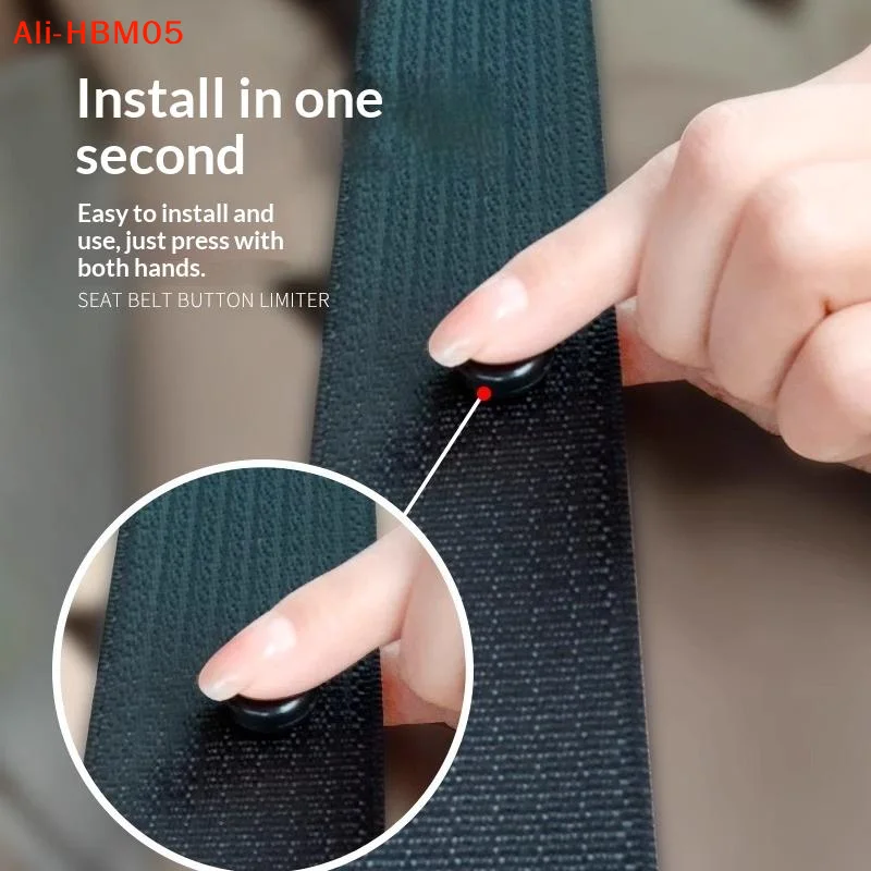 (HB05)10 Pair Car Seat Belt Limiter Buckle Adjustable Safe Belt Clip Universal Seat Belt Stopper Button Retainer Car Accessories view 3
