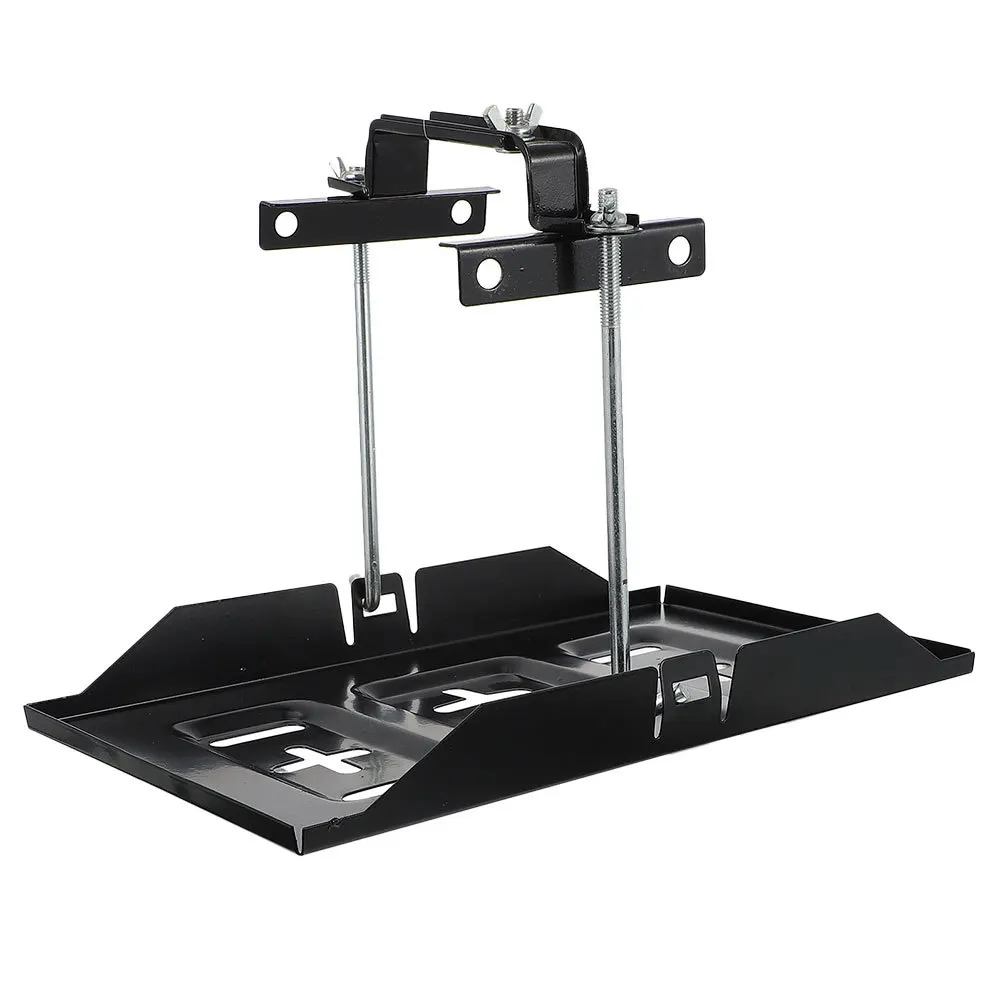 조절 가능한 홀드 다운 트레이 키트 범용 클램프 금속 보관 트레이 자동차 보트 해양 장착 트레이