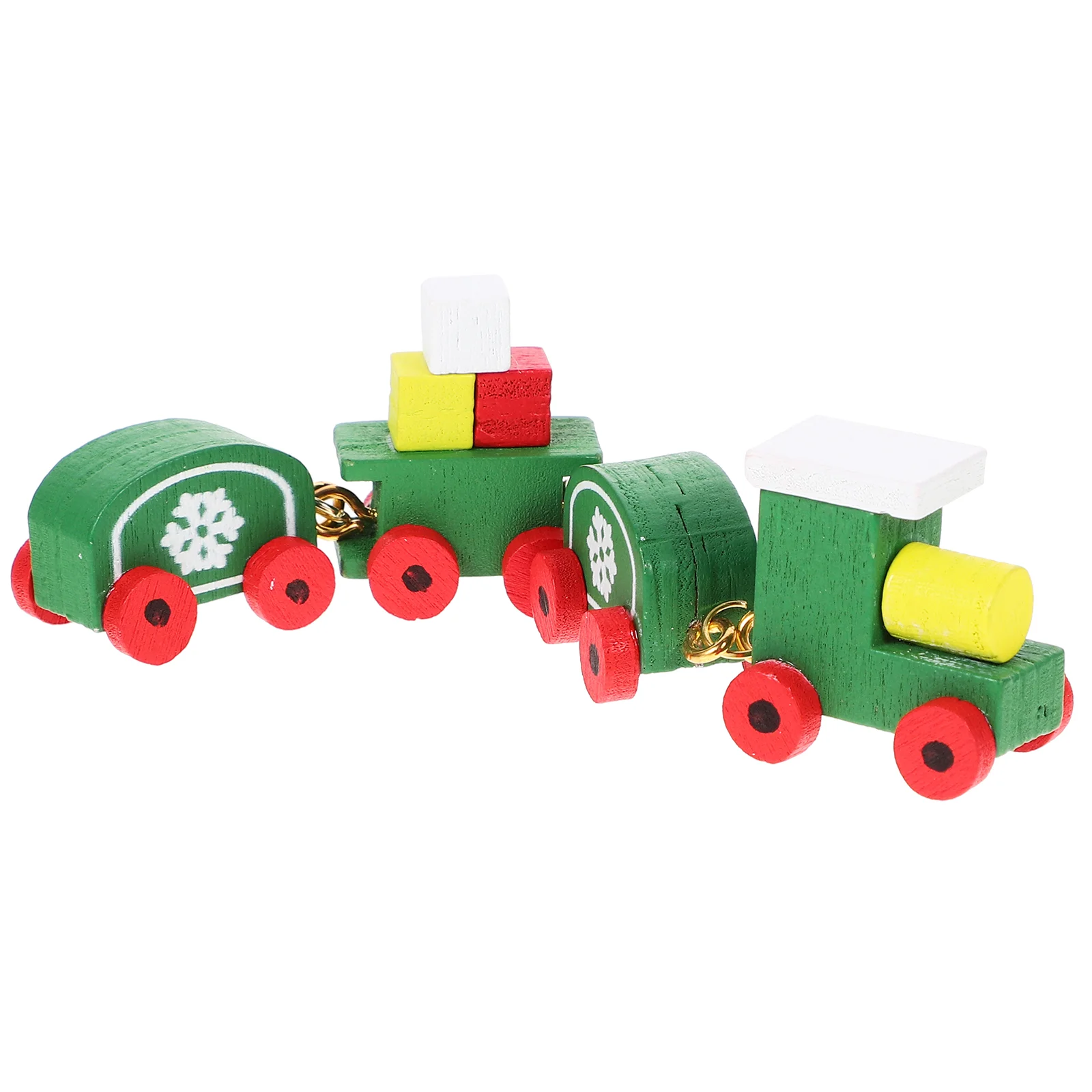 Set mini treno bambino albero di Natale artificiale modello di pavimento in legno