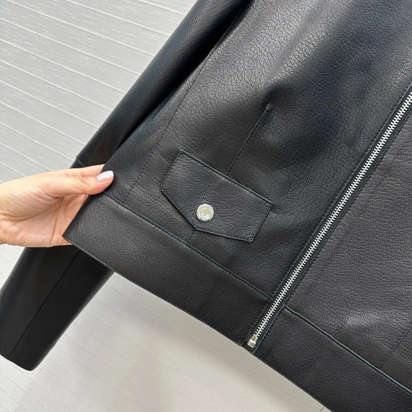 Vintage biker stijl kunstleer jas dames korte jas met ritssluiting motorjas mode bovenkleding