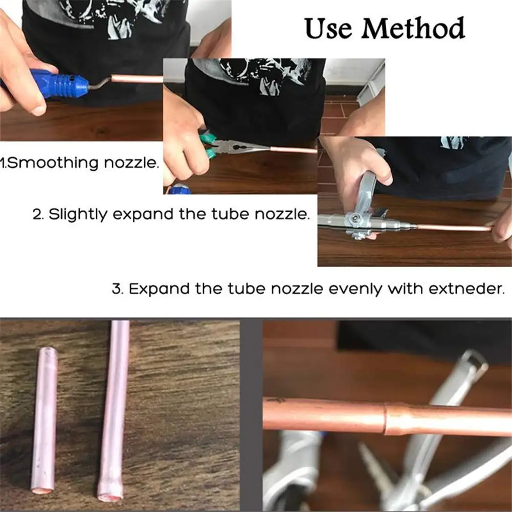Copper Pipe Tube Expander Tool Multi-Size Swaging Tool for Air Condition Refrigerator Line Repair Tube Expander