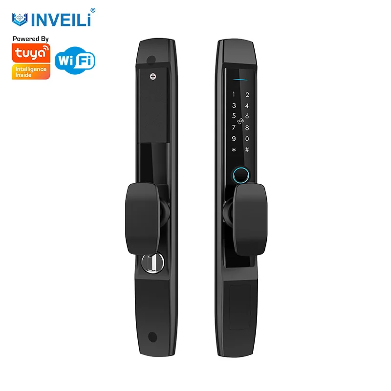 

2022 New Arrival aluminum Digital Smart Tuya APP Bluetooths Fingerprint Door Lock