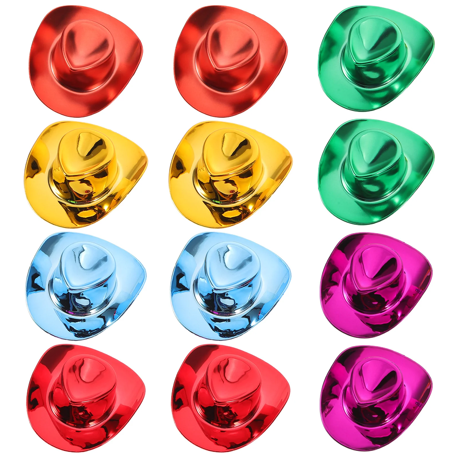 

12Pcs Tiny Cowgirl Caps Durable Lightweight Western Decor for Playtime Games and Festive Occasions Mini Cowgirl Hat