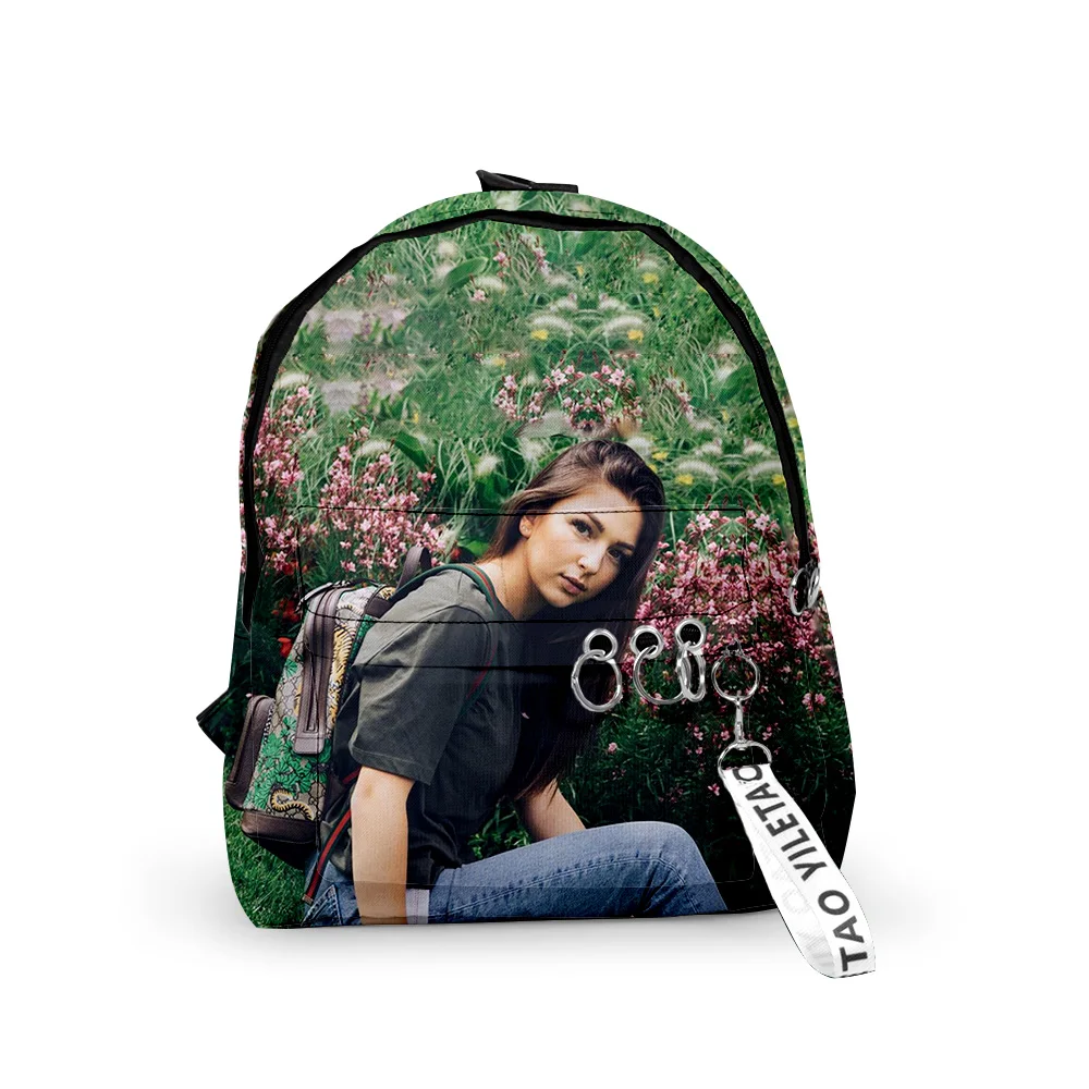 

Classic Popular Pretty Eva Queen Backpacks Boys/Girls pupil School Bags 3D Print Keychains Oxford Waterproof Small Backpacks