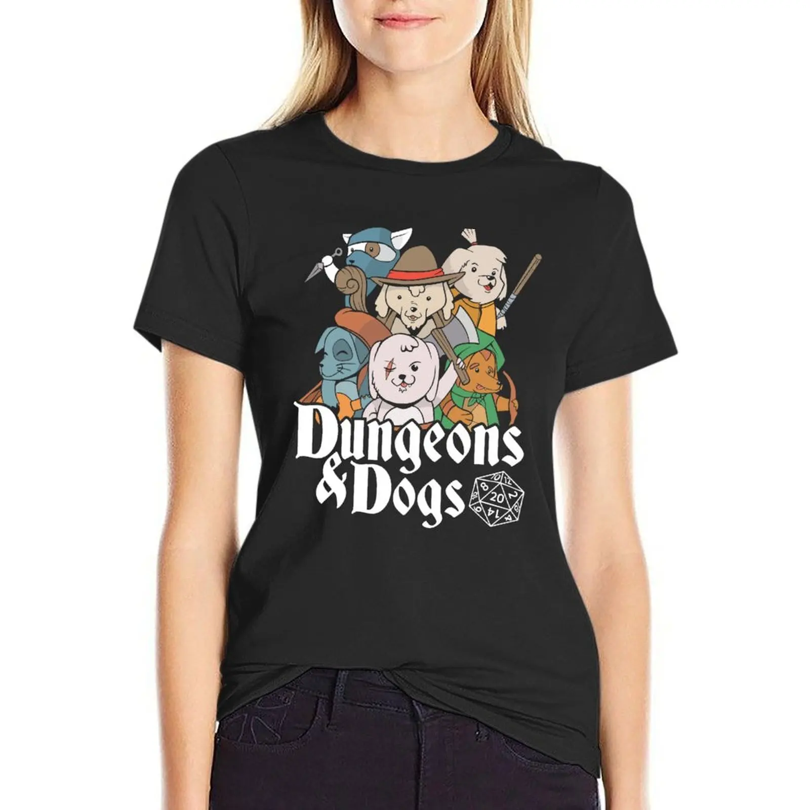 DUNGEON DOGS T-Shirt plus sizes sports fans Summer Women's clothing