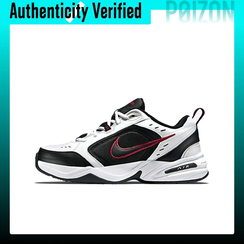 nike-air-monarch-4-white-black-varsity-red-low-top-casual-shoes-men's-black-white-415445-101