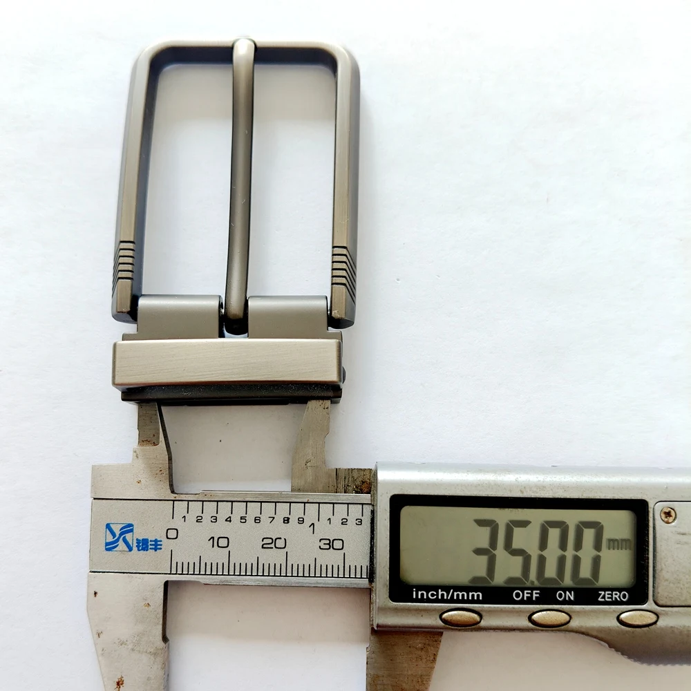 Klassische 35mm Metall-Gürtelschnalle mit Einzelstift, Ersatz-Gürtelschnallen für Herren, DIY-Taillengürtelschnalle, Langlebige Zinklegierung