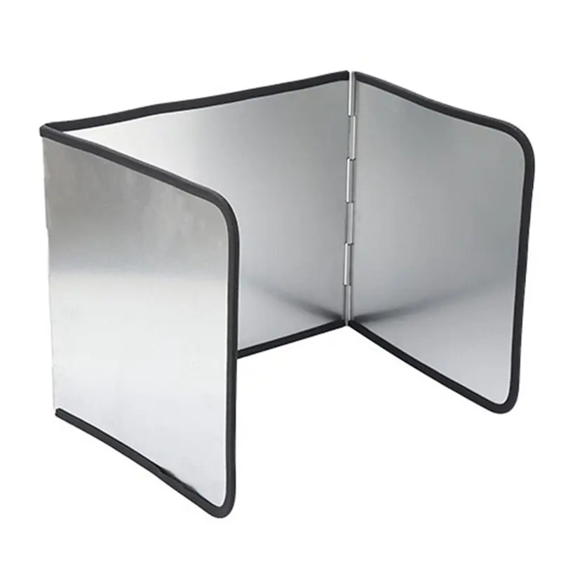 Nonstick Oil Splatter Guard Stainless Steel Splatter Guard Foldable Oil Splash Board Heat Insulation Board For Stove Top-[A22I S