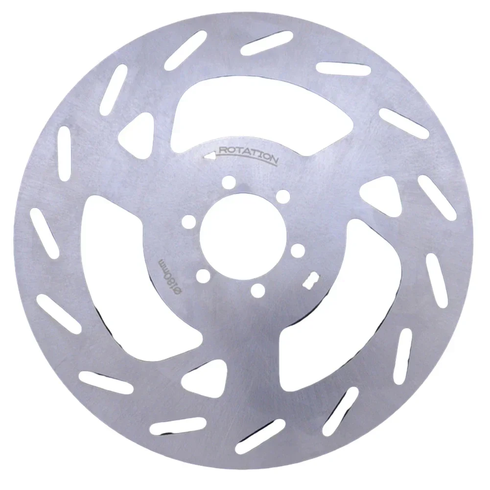 Disc Brake For ROTOR 180/203MM  6 Hole Carbon Steel Silver For Ebike Scooter E-Bike 3MM Thickened Disc Disc Brake Disc