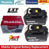Makita LXT BL1860B 18V 6 0Ah Lithium Ion Rechargeable Battery 100 Original Power Tool Battery Replacement