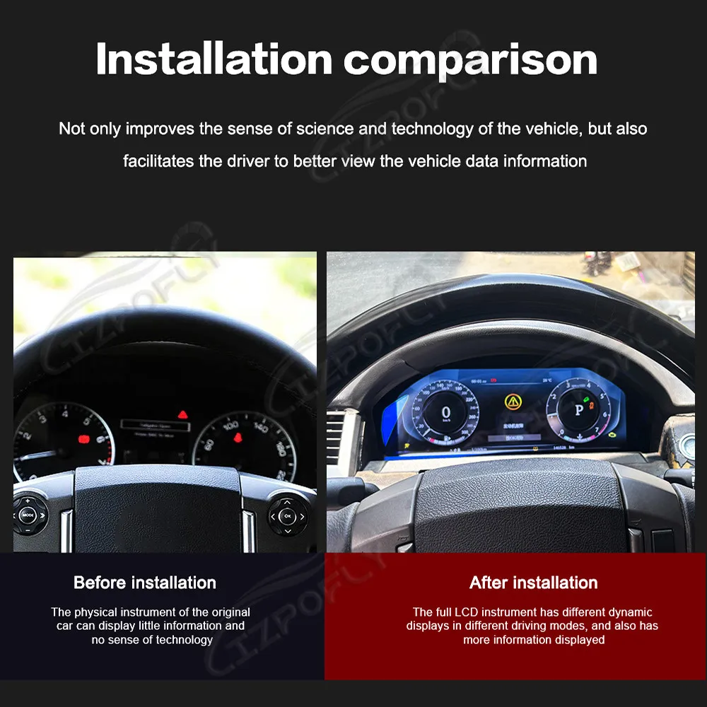 For Land Rover Range Rover Sport L320 & Discovery 3 LR3 2004 - 2009 Car Digital Cluster LCD Dashboard Cockpit Virtual Instrument