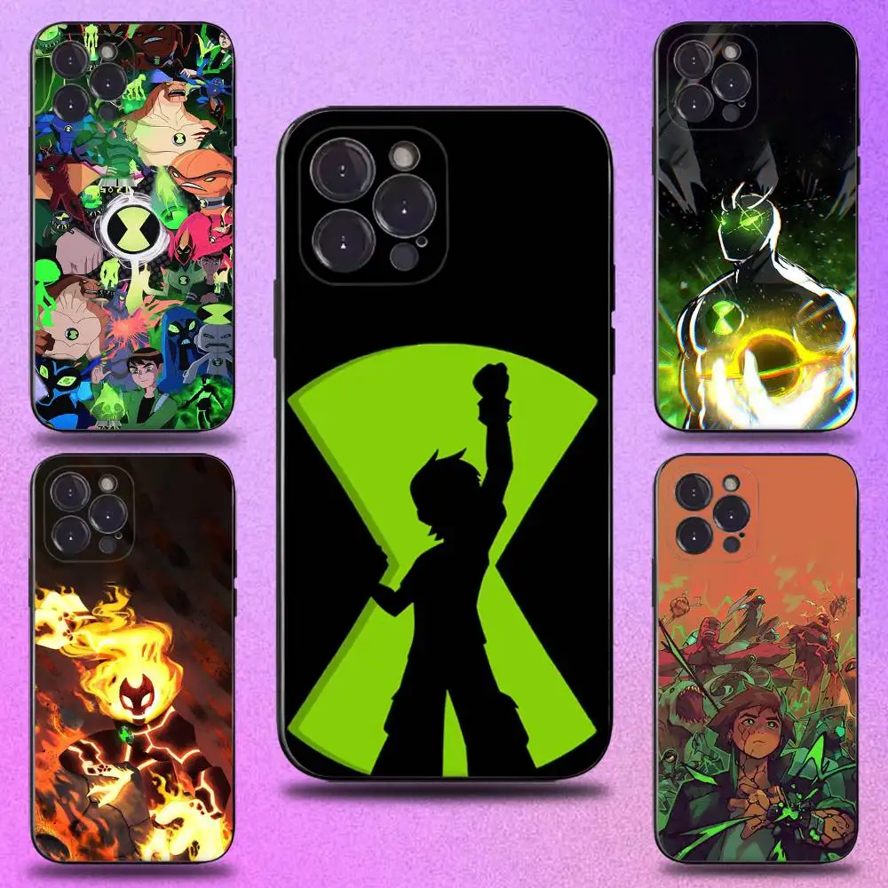 

B-Ben Cartoon 10 Phone Case For iPhone 17,16,15,14,13,12,11 Plus,Pro Max,XS,X,XR,SE,Mini,8,7,Soft Silicone Black Cover