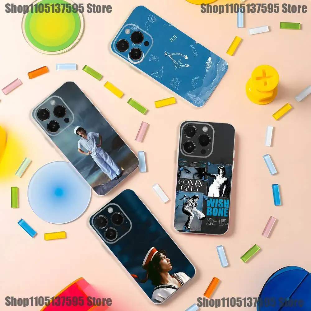 

C-Conan Gray Wishbone Phone Case For iPhone 16,15,14,13,12,11 Pro,Max,Plus,X,XS,XR,SE4,E Mini Transparent Soft Cover