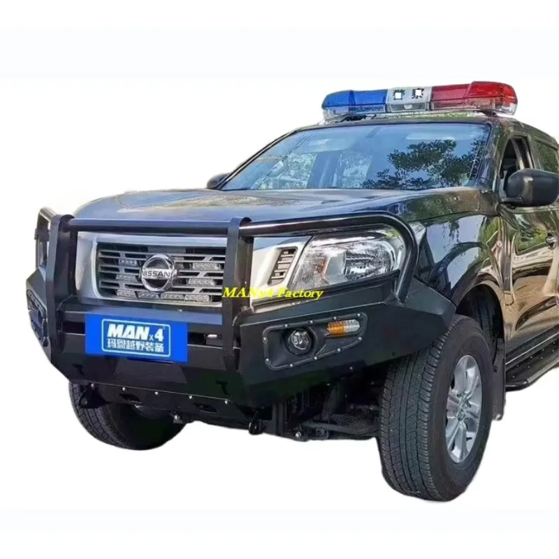 STLF Manx4 Np300 Bull Bar Steel Front Bumper for Nissan Pickup Navara D23 14-21
