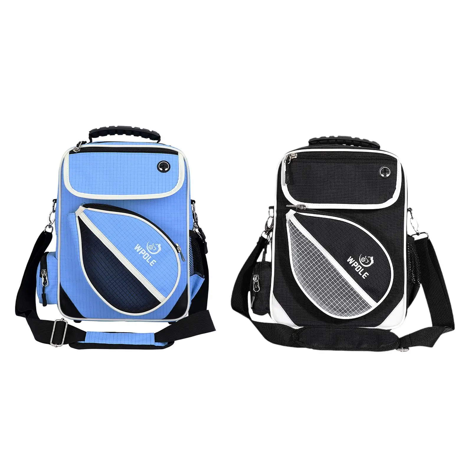 Ping Pong Racket Bag Men Women Portable Oxford Water Resistant Tennis Handbag Multifunctional Large Tote Storage Case