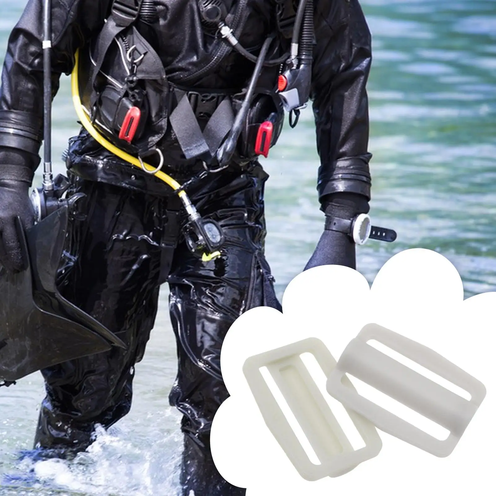 

Пряжка ремня для дайвинга, светящаяся пряжка для фридайвинга, 2 шт., быстросъемная пряжка для дайвинга для бассейна с фридайвингом