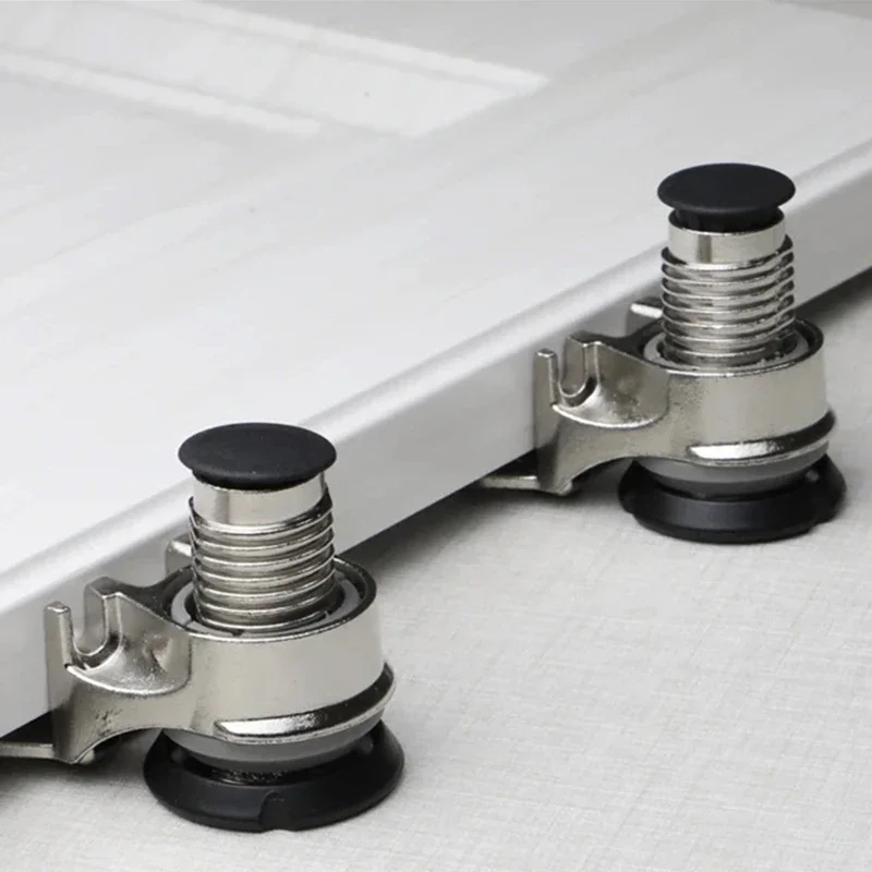 

1/2 PC Heavy-duty Wardrobe Foot Mat Zinc Alloy Cabinet Adjustable Supporting Foot Earthquake-proof Fixed Balance Lift Raise Feet