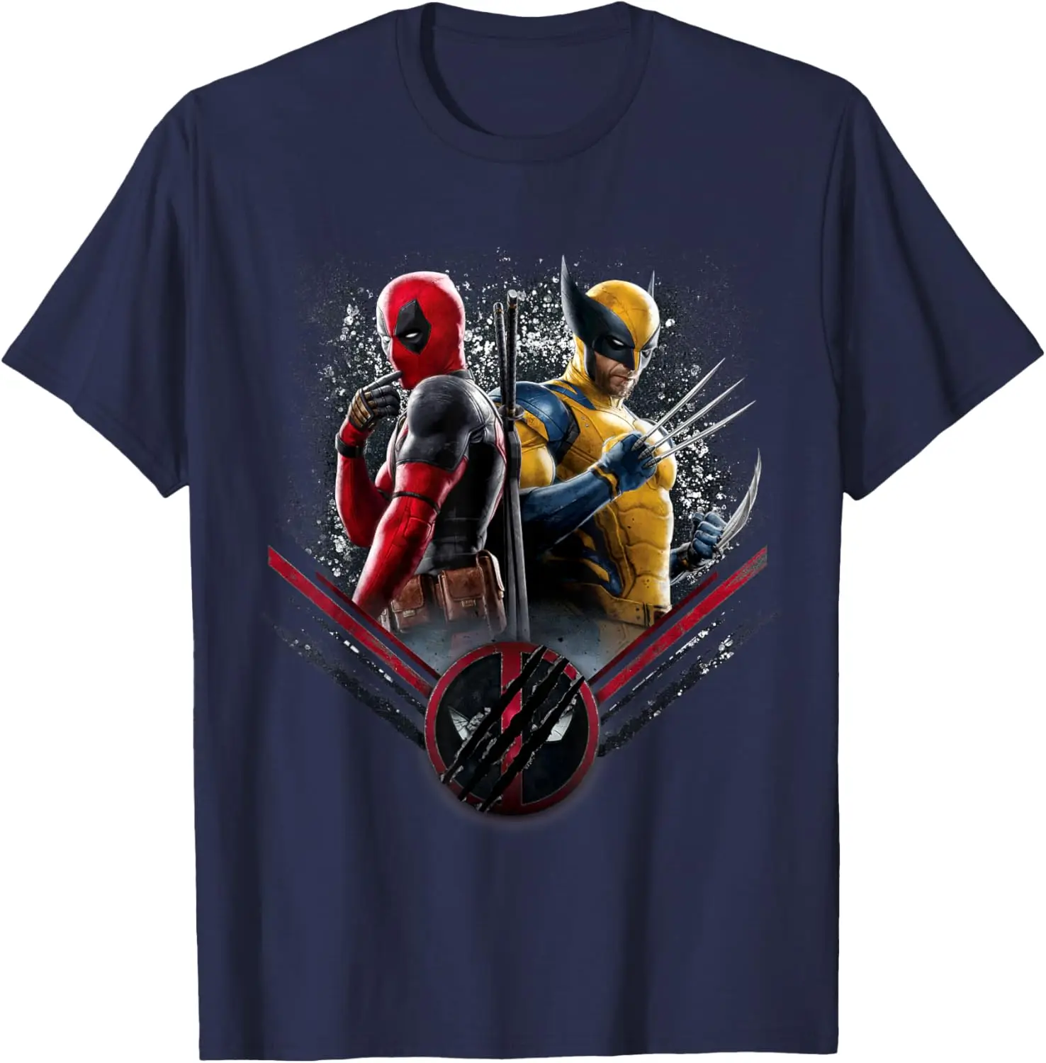 Marvel Studios Deadpool & Wolverine Side-by-Side Claw Icon T-Shirt