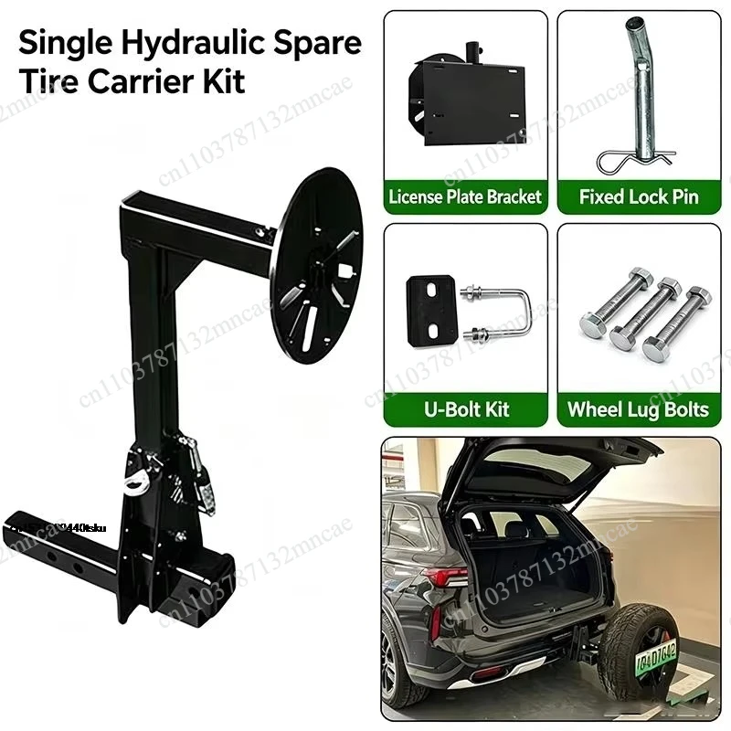 Square mouth car spare tire rack  modified  rear-mounted  rack universal universal steel spare
