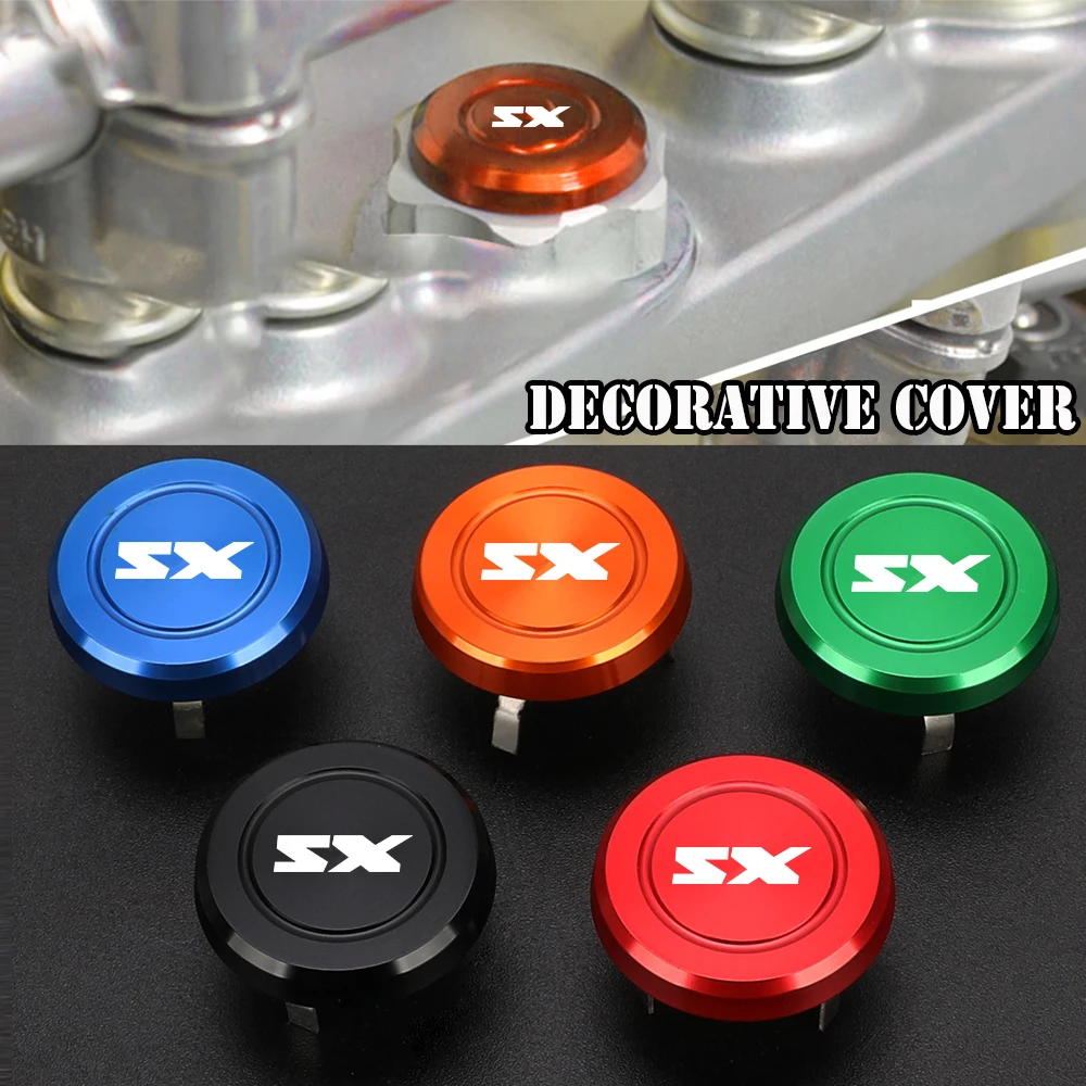 

For SX SXF SX-F EXC EXCF 125 150 250 300 350 450 125SX Motocross Parts Handlebar Fork Stem Top Cap Decoration Decorative cover