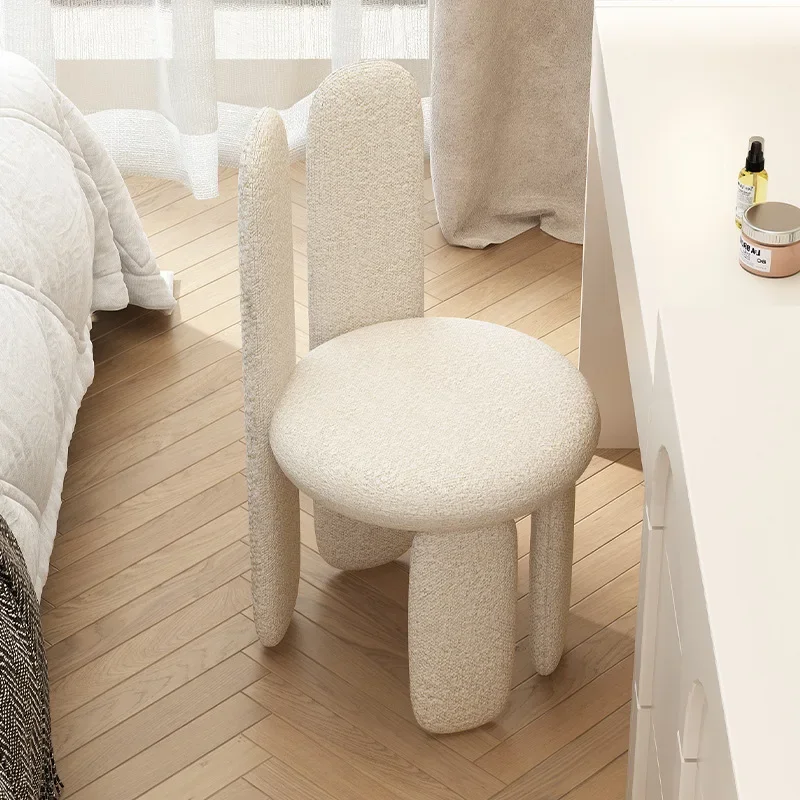 Light luxury women's bedroom dressing chair, makeup chair, simple and fashionable leisure chair, high-end fabric dining chair