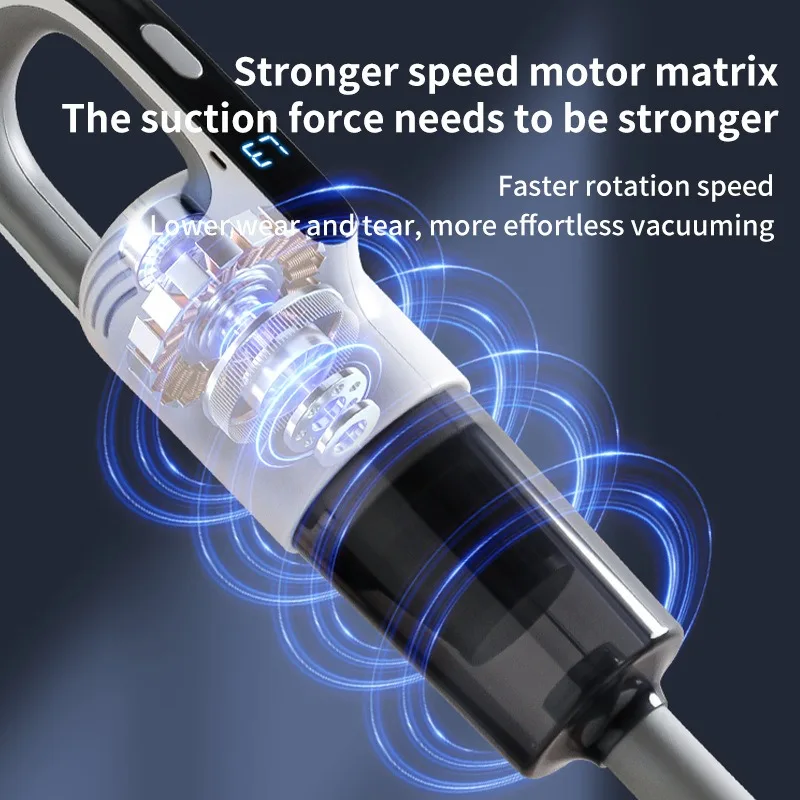 Household Floor Sweeping Vacuum Cleaner, Wireless Handheld, High Suction, High-Power 19000pa Cleaning Machine