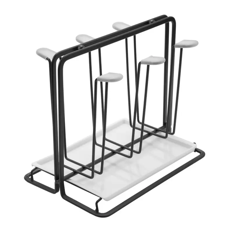 

ABXF-6 Подставка для бутылок, металлическая сушилка для бутылок с поддоном для сбора капель, для Sodastream, Air Up, Avent