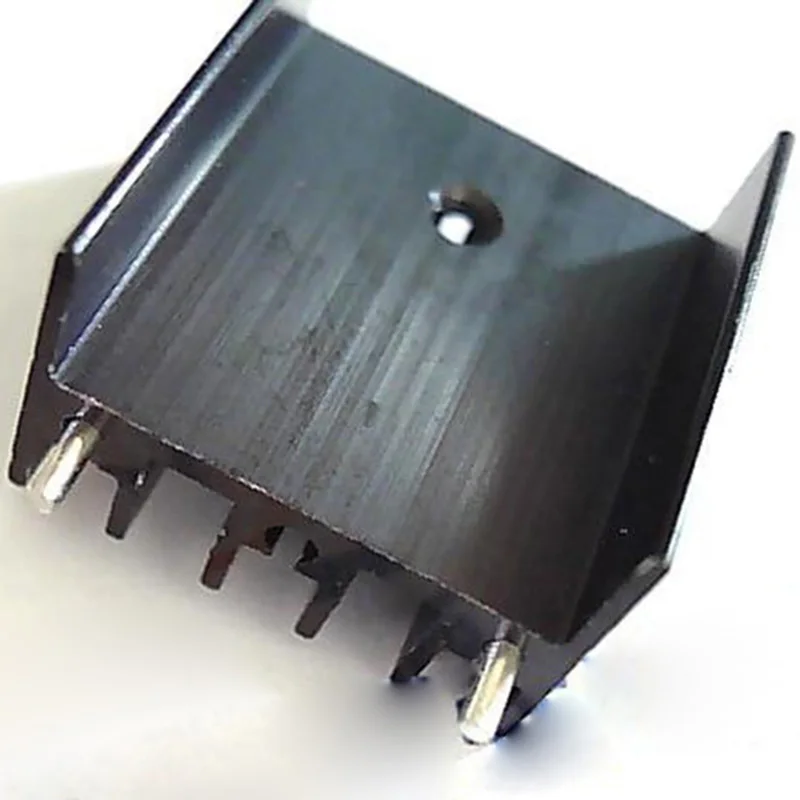 TO-220 전용 알루미늄 방열판 검정색 알루미늄 라디에이터, L298N 오디오 전용 완벽한 전자 액세서리