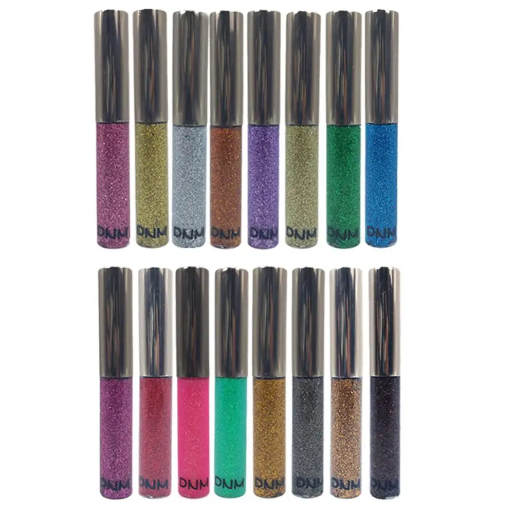 Não borrão líquido delineador à prova ddnágua brilho cosmético dnm 5ml sparkly duradouro cosmético