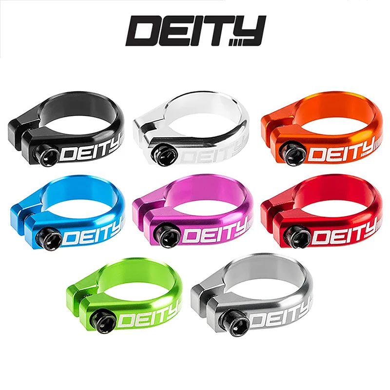 DElTy Bicycle Seat Post Clamp 34.9 mm mountain aluminum alloy SeatPost Clamp MTB DH dropper seat tube clamp bike accessories