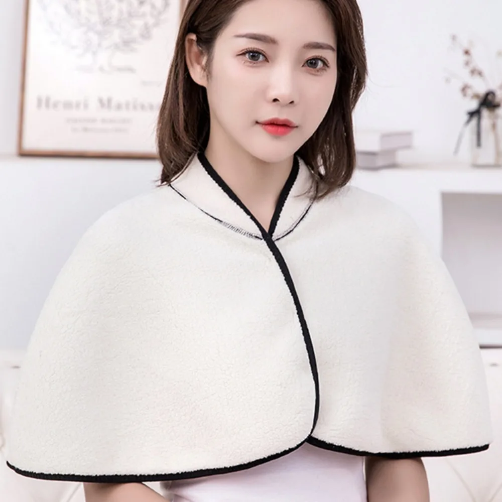 Clothes Accessories Plush Shawl Back Support Shoulder Warmer Wrap Autumn Winter Scarf Fashion Protection Cervical Spine